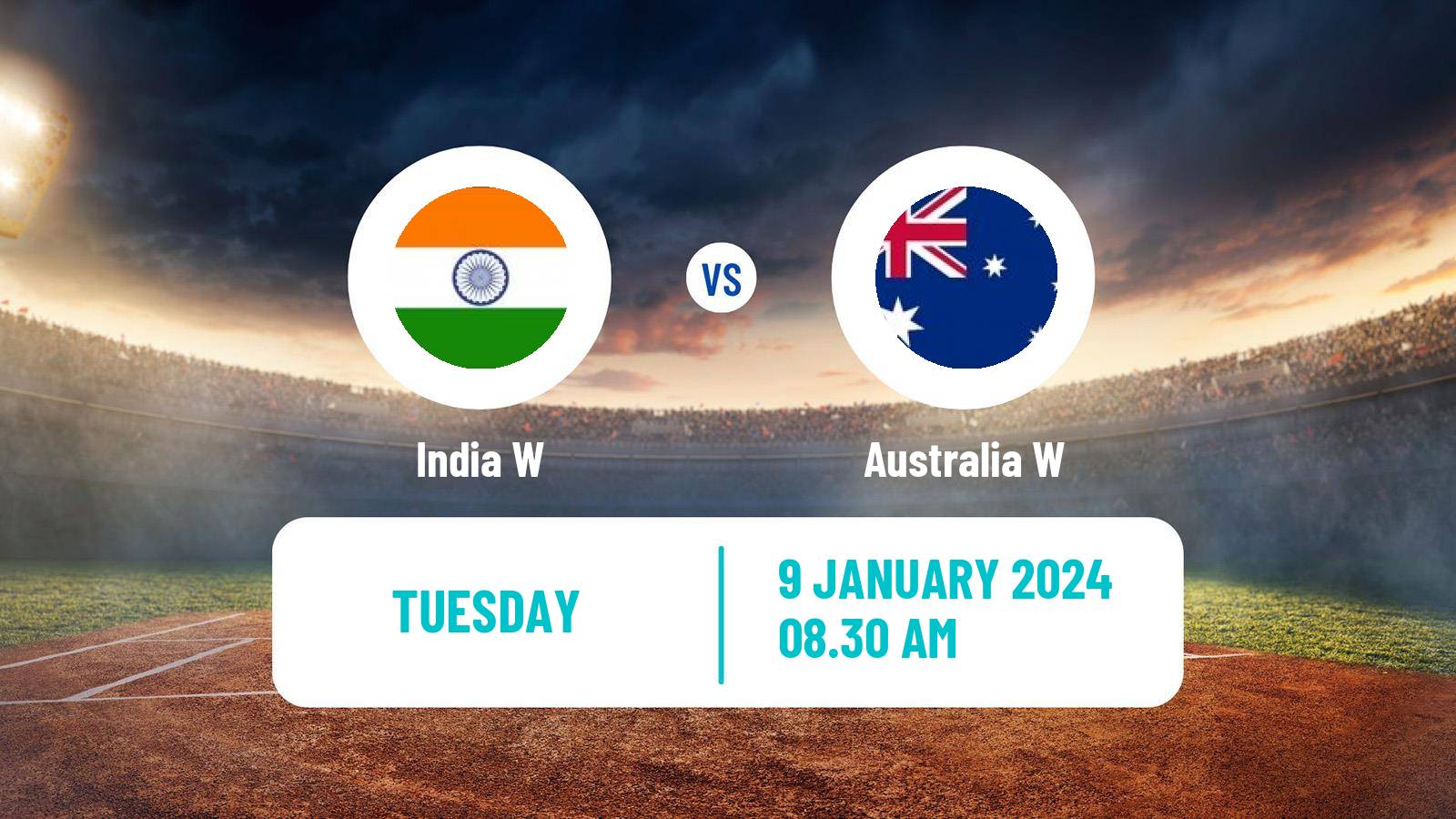 Cricket Twenty20 International Women India W - Australia W