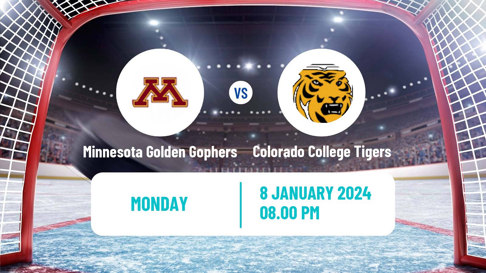Hockey NCAA Hockey Minnesota Golden Gophers - Colorado College Tigers