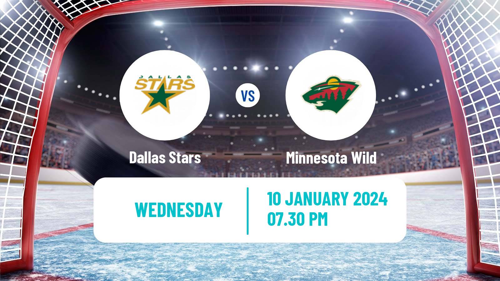 Hockey NHL Dallas Stars - Minnesota Wild
