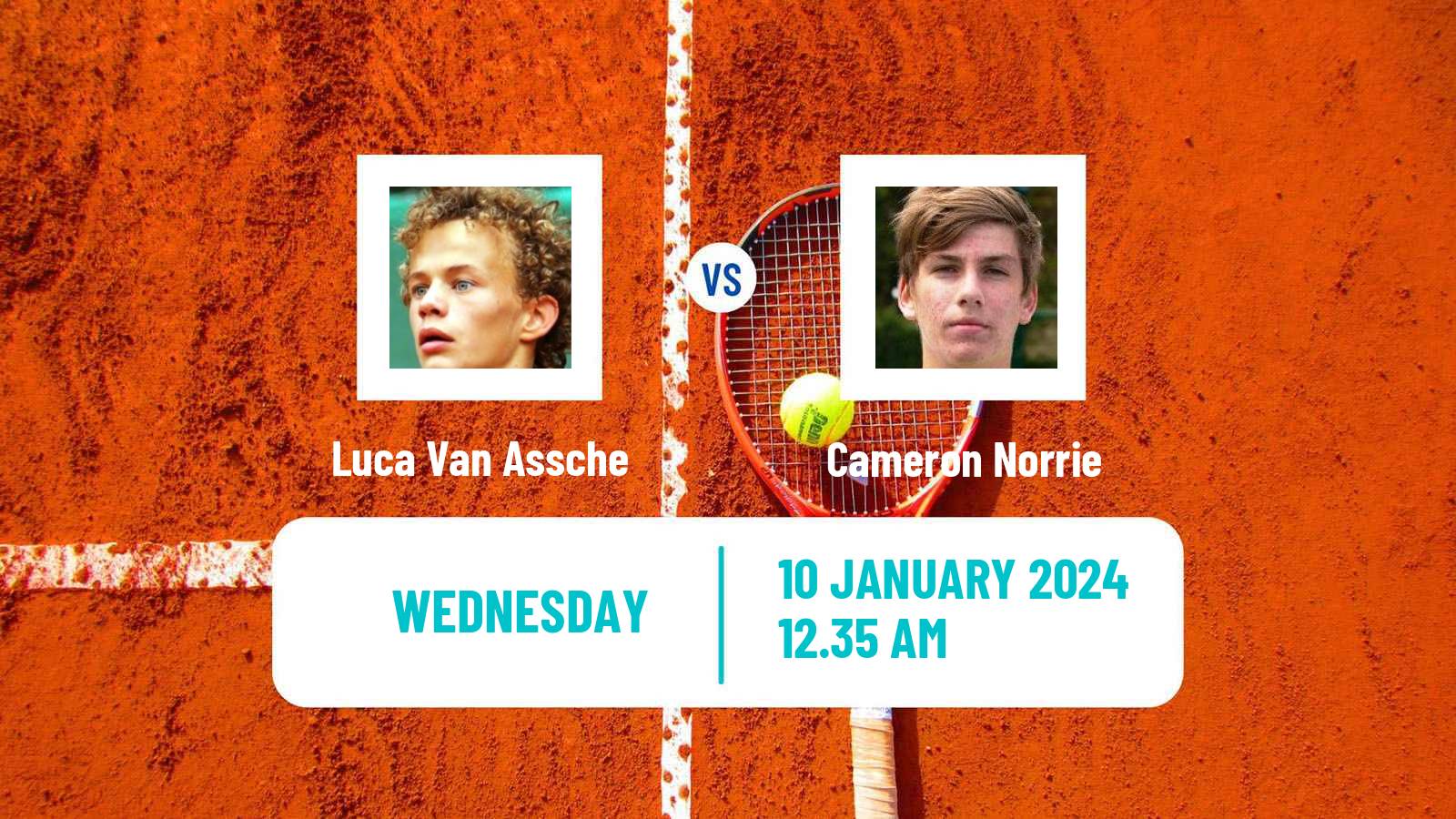 Tennis ATP Auckland Luca Van Assche - Cameron Norrie