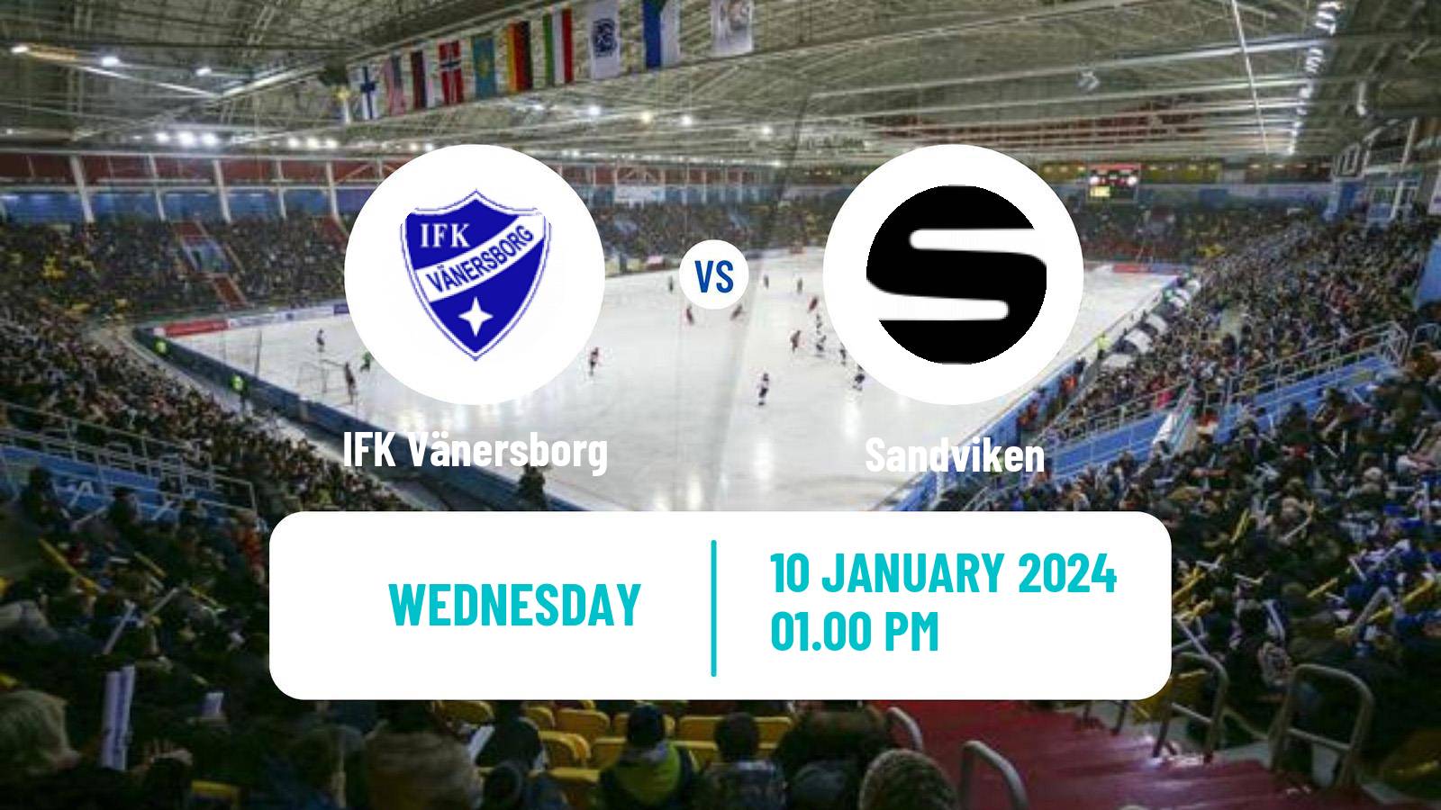 Bandy Swedish Elitserien Bandy IFK Vänersborg - Sandviken