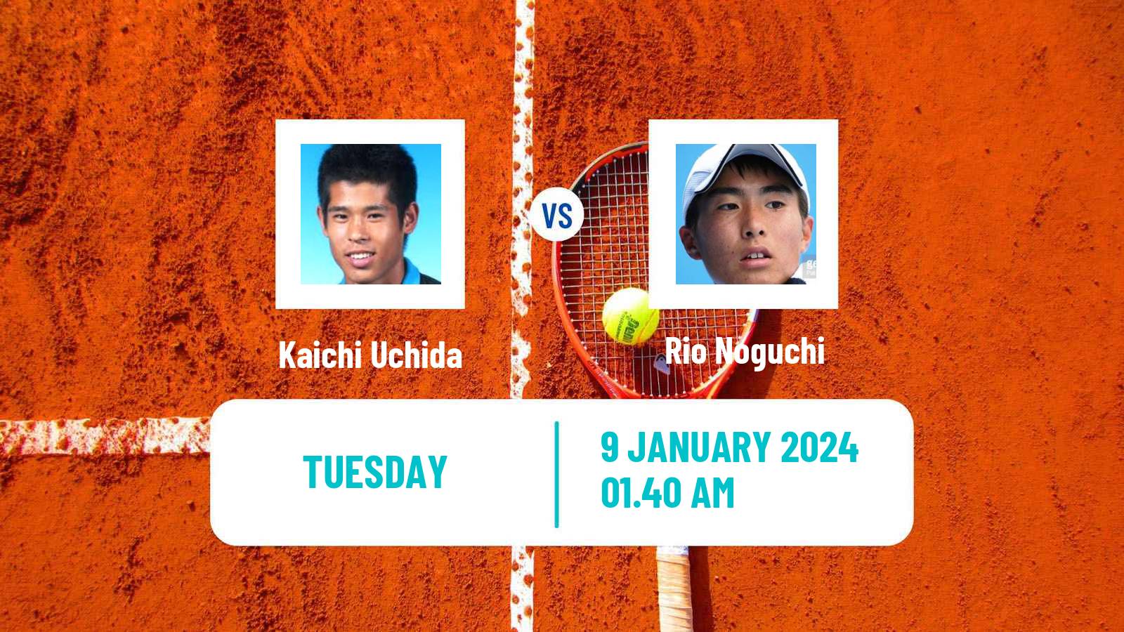 Tennis Nonthaburi 2 Challenger Men Kaichi Uchida - Rio Noguchi