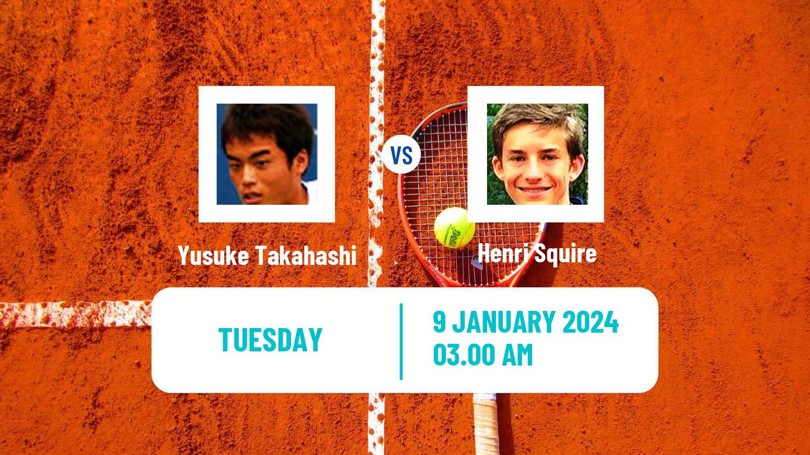 Tennis Nonthaburi 2 Challenger Men Yusuke Takahashi - Henri Squire