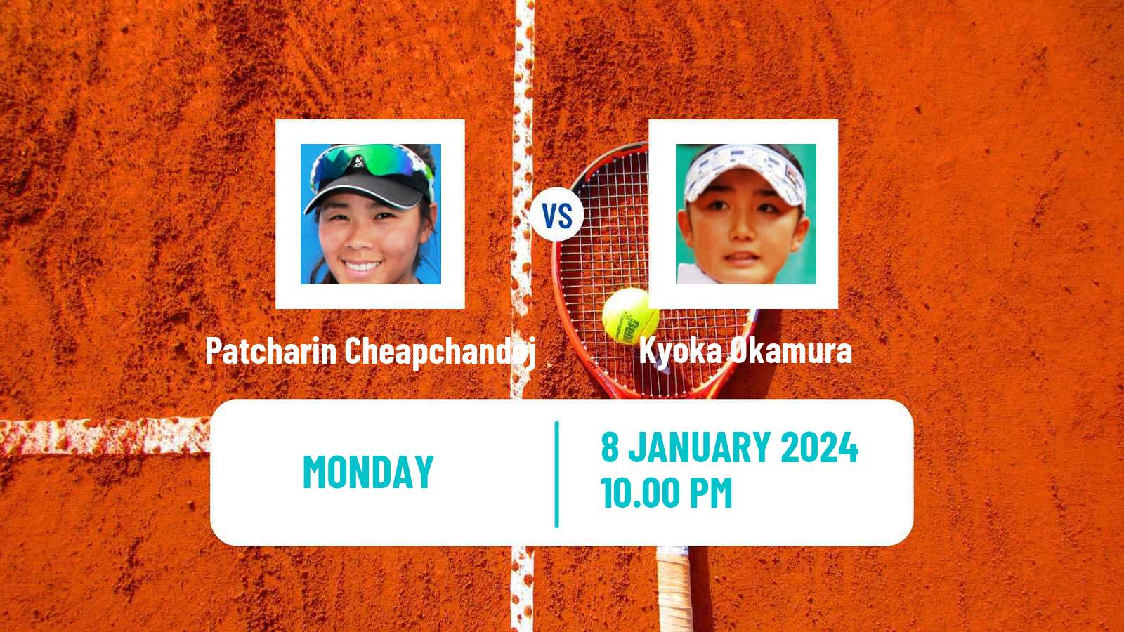 Tennis ITF W50 Nonthaburi 2 Women 2024 Patcharin Cheapchandej - Kyoka Okamura