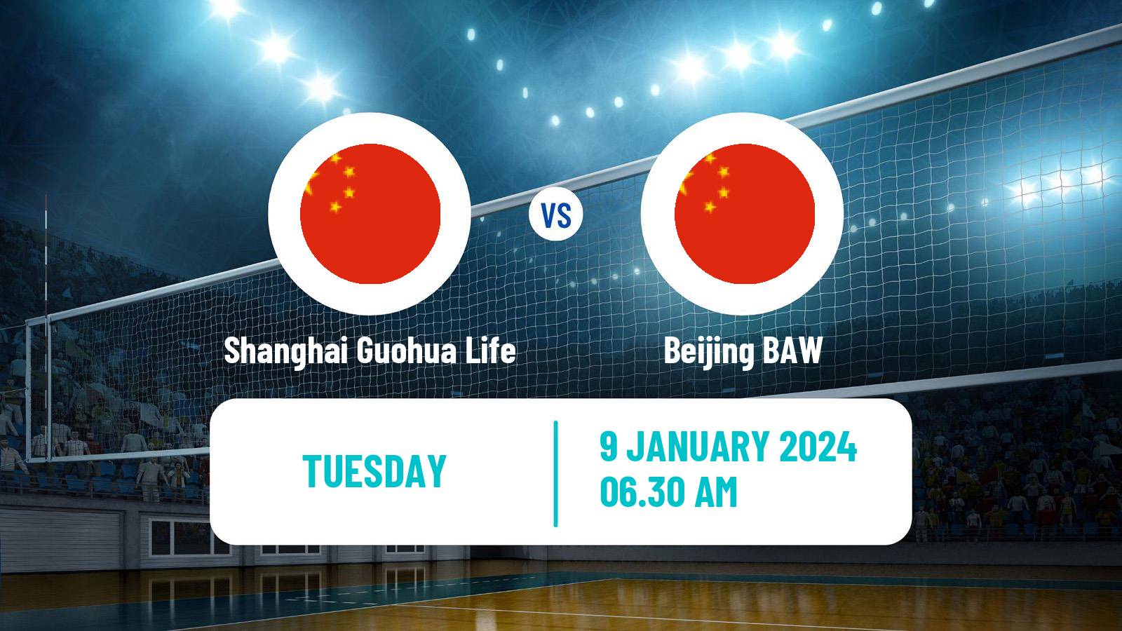 Volleyball Chinese CVL Women Shanghai Guohua Life - Beijing BAW