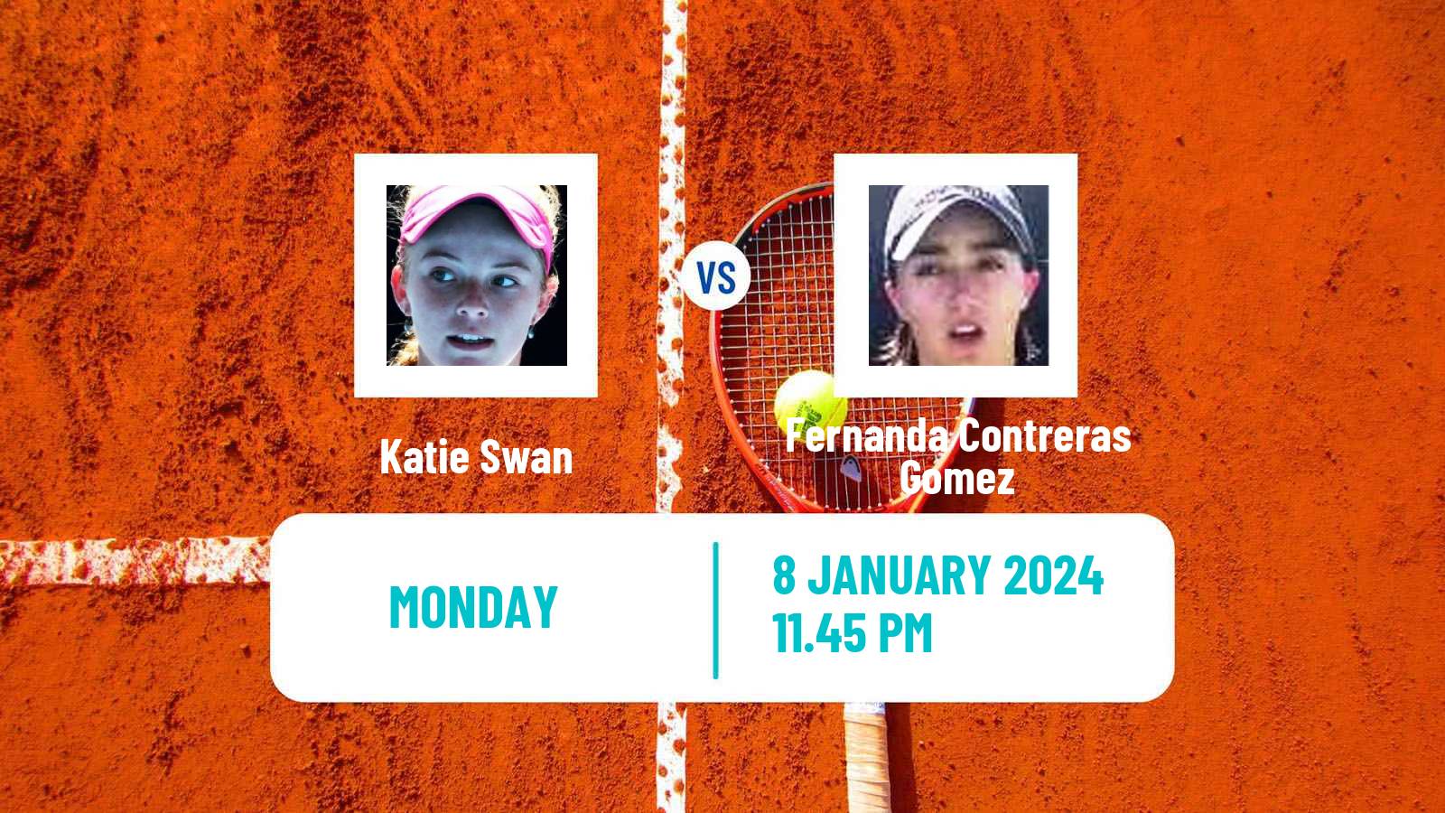 Tennis ITF W50 Nonthaburi 2 Women Katie Swan - Fernanda Contreras Gomez