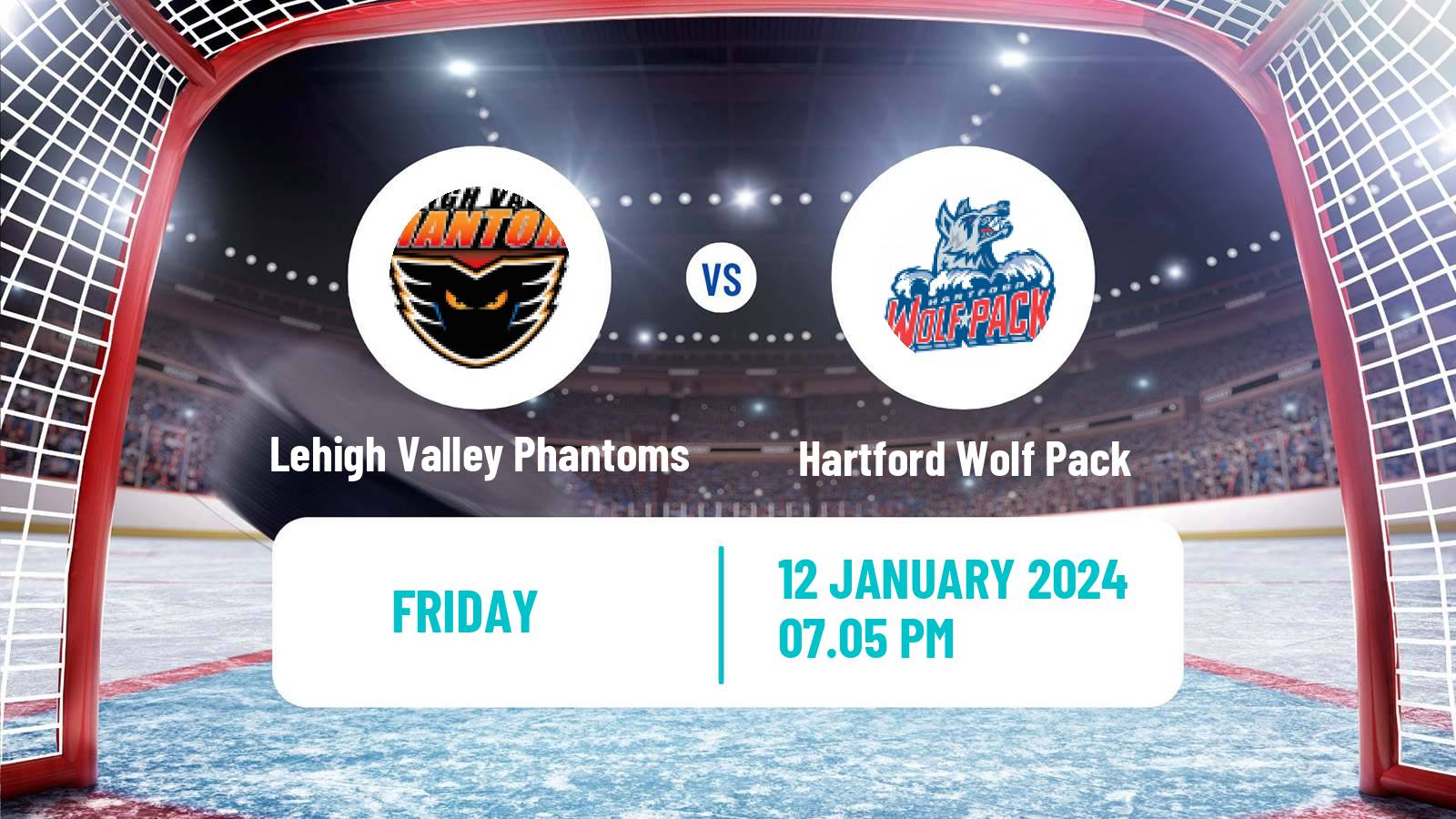 Hockey AHL Lehigh Valley Phantoms - Hartford Wolf Pack