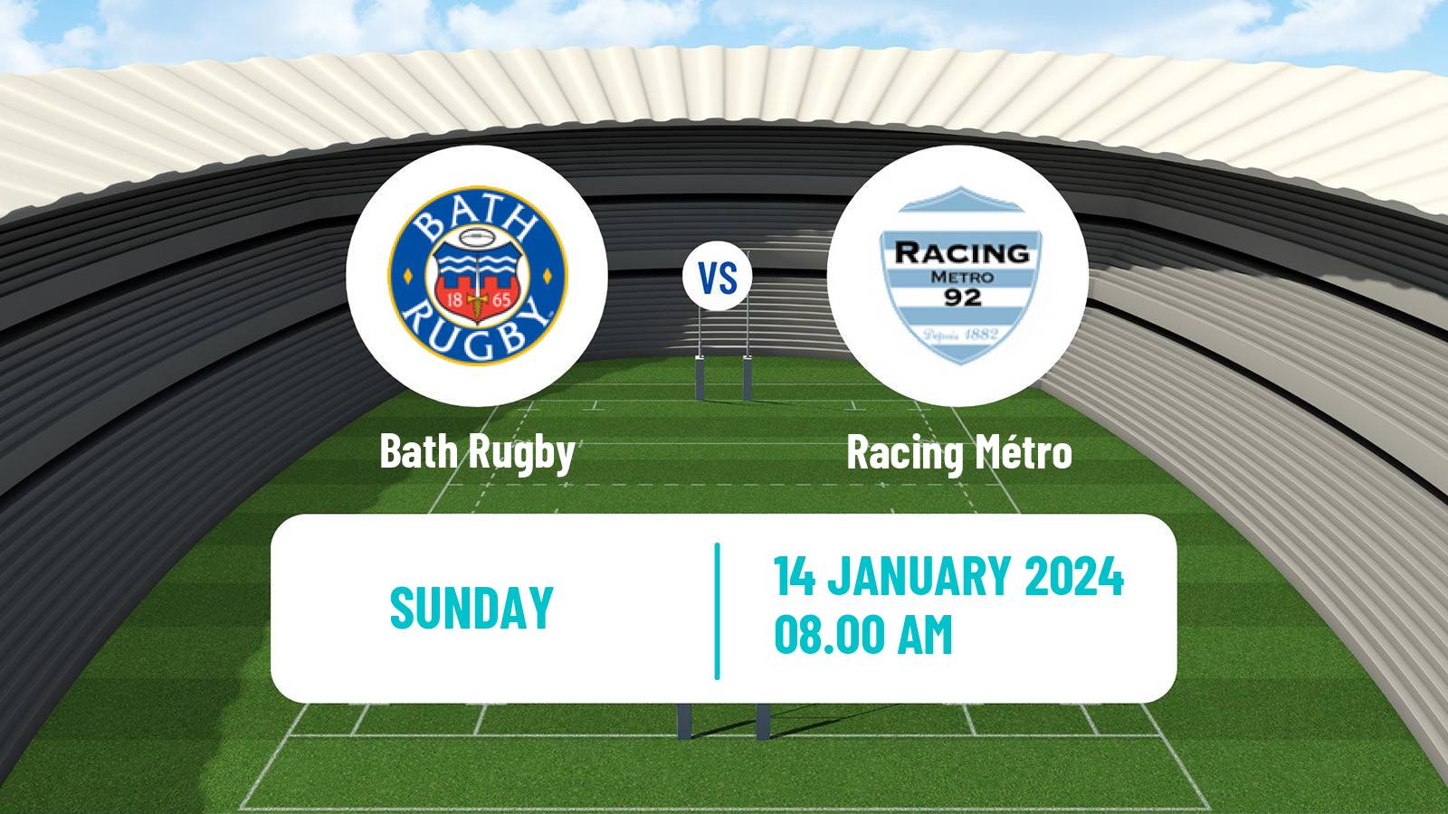 Rugby union European Rugby Champions Cup Bath - Racing Métro