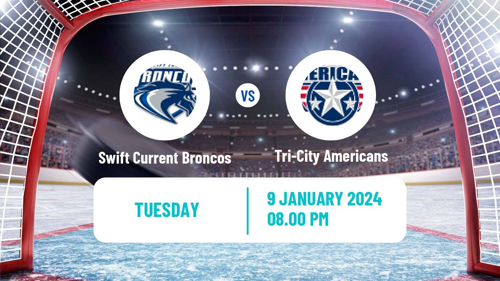 Hockey WHL Swift Current Broncos - Tri-City Americans