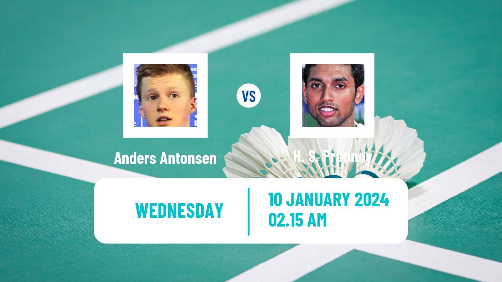 Badminton BWF World Tour Malaysia Open Men Anders Antonsen - H. S. Prannoy