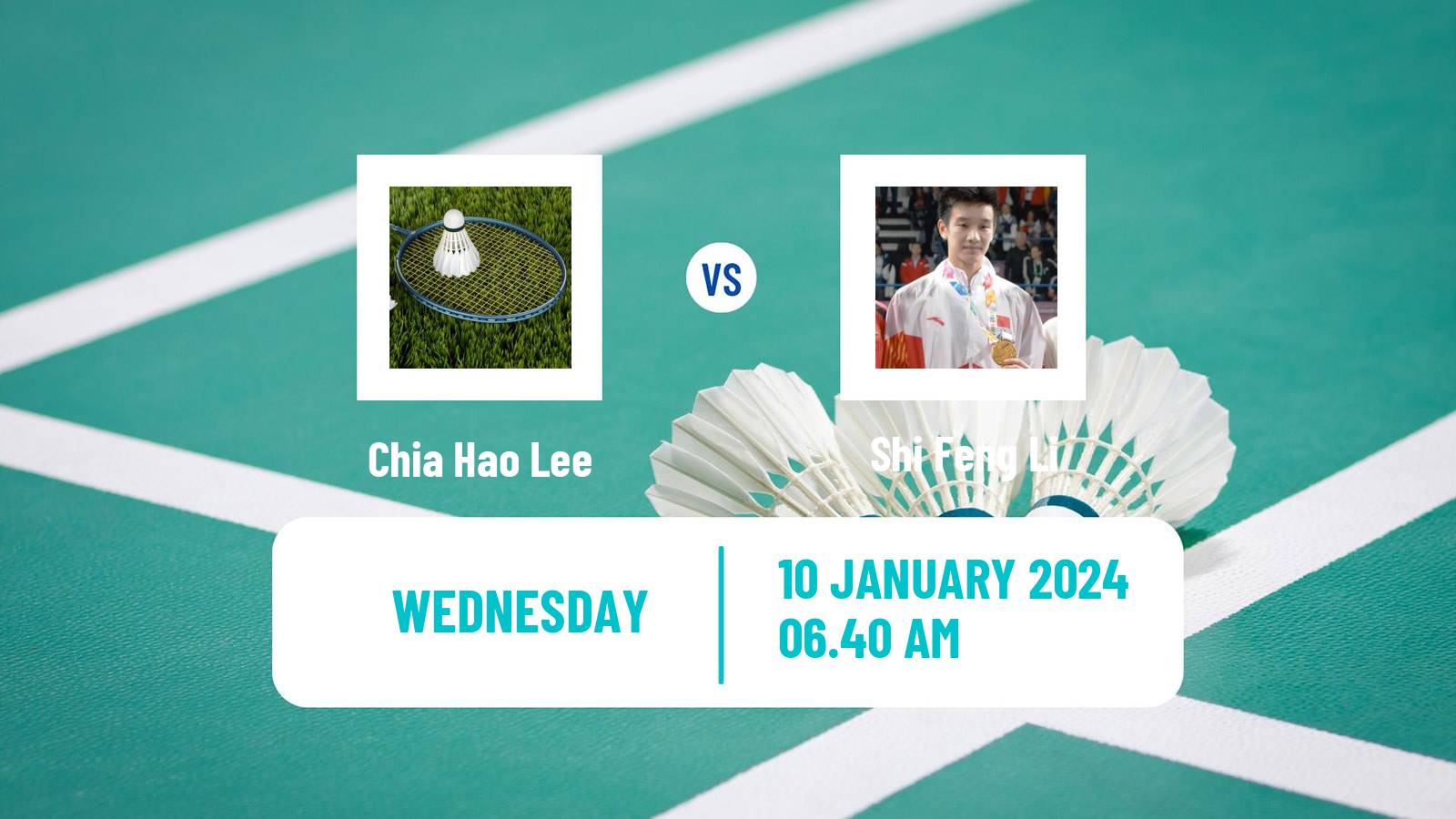 Badminton BWF World Tour Malaysia Open Men Chia Hao Lee - Shi Feng Li