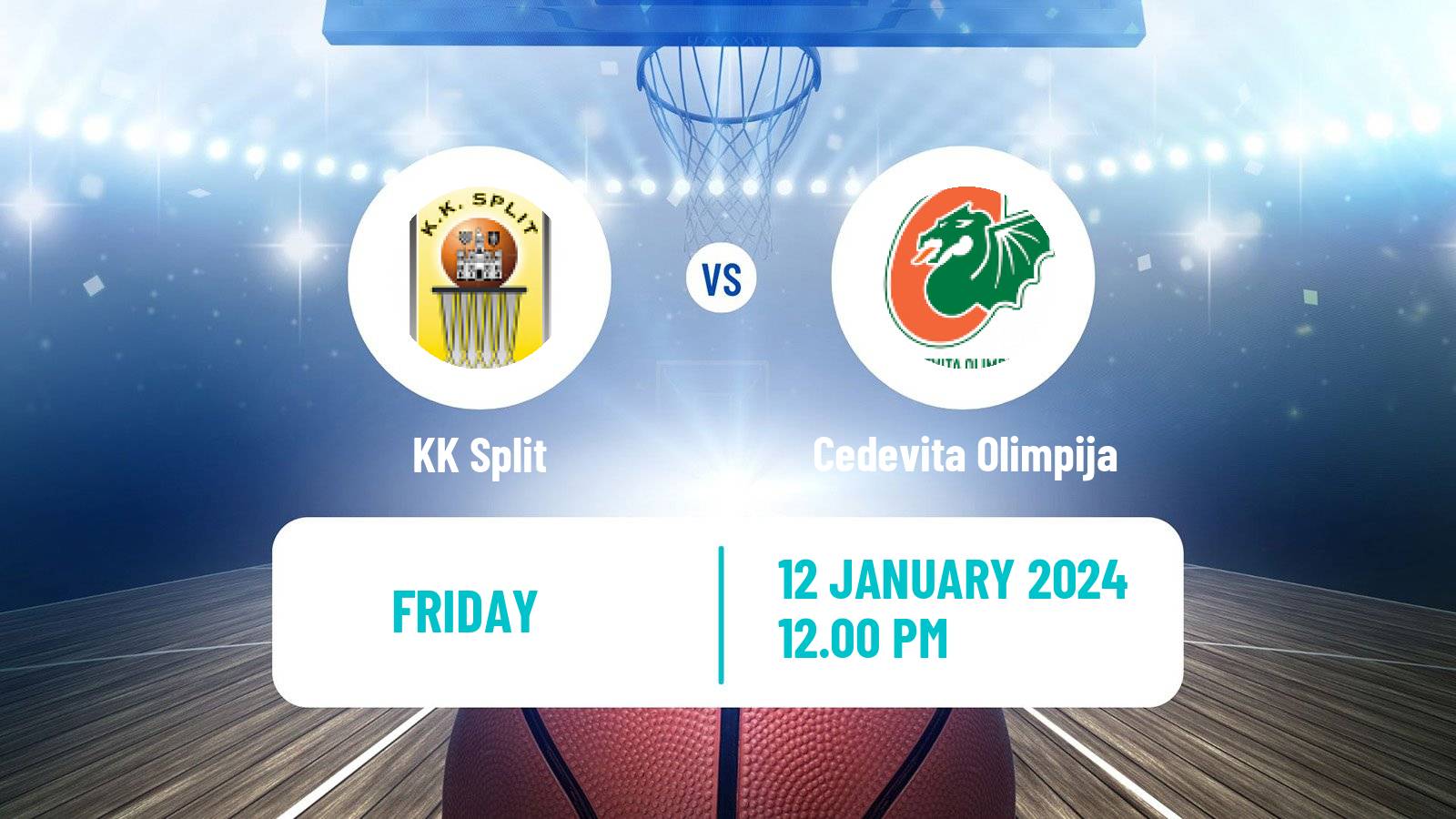 Basketball Adriatic League KK Split - Cedevita Olimpija