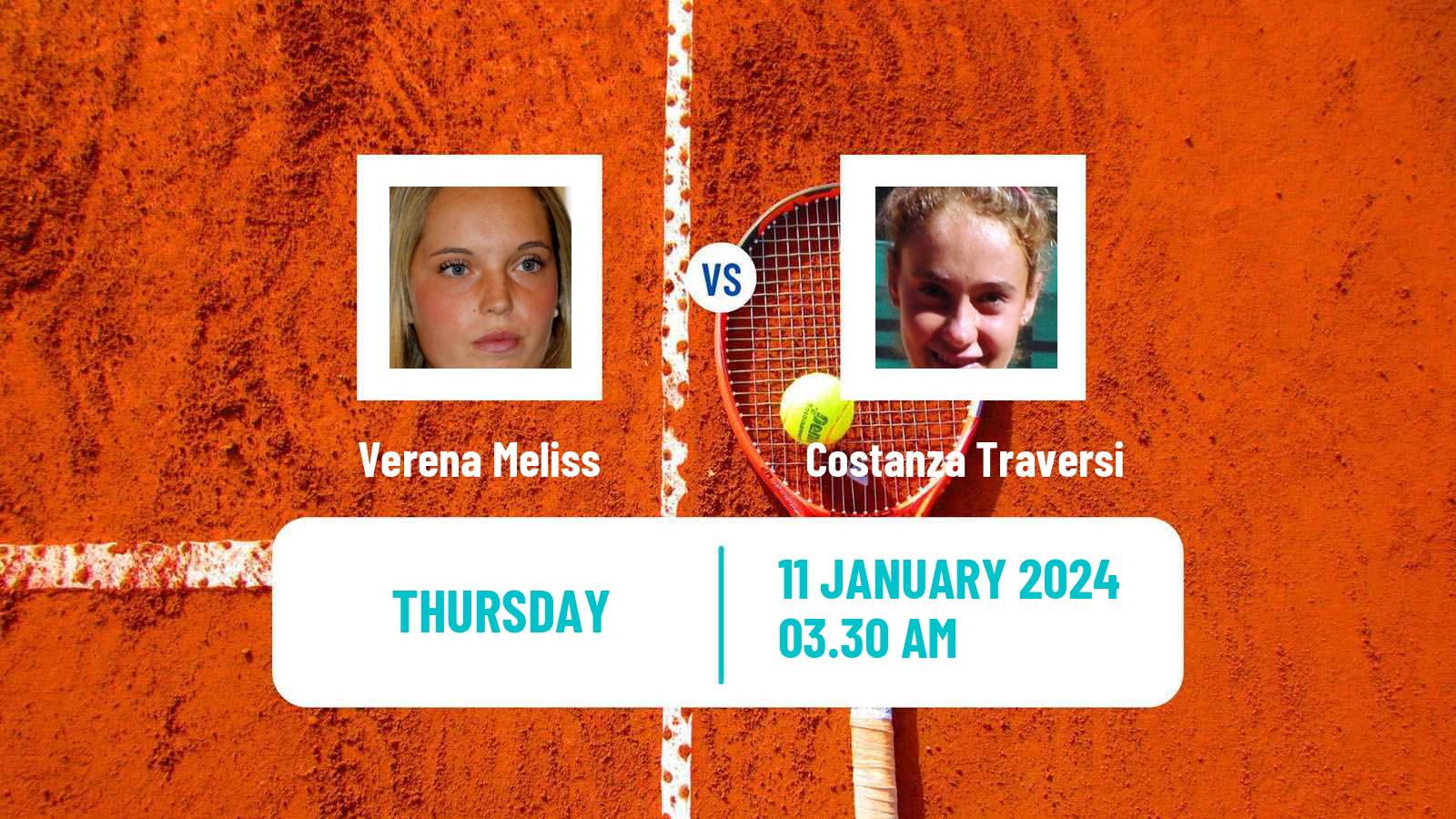 Tennis ITF W35 Antalya Women Verena Meliss - Costanza Traversi