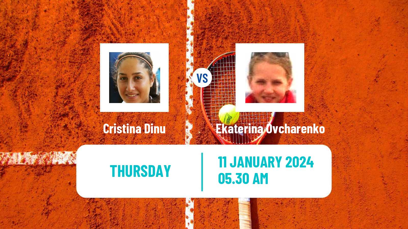 Tennis ITF W35 Antalya Women Cristina Dinu - Ekaterina Ovcharenko