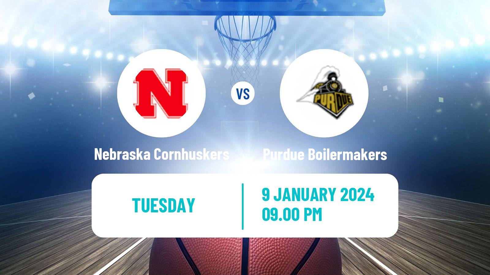 Basketball NCAA College Basketball Nebraska Cornhuskers - Purdue Boilermakers