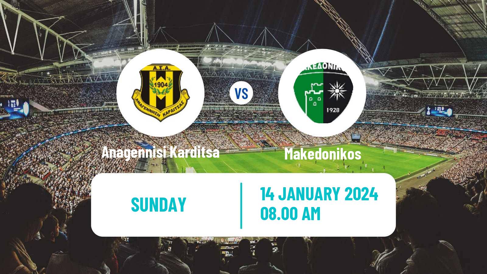 Soccer Greek Super League 2 Anagennisi Karditsa - Makedonikos