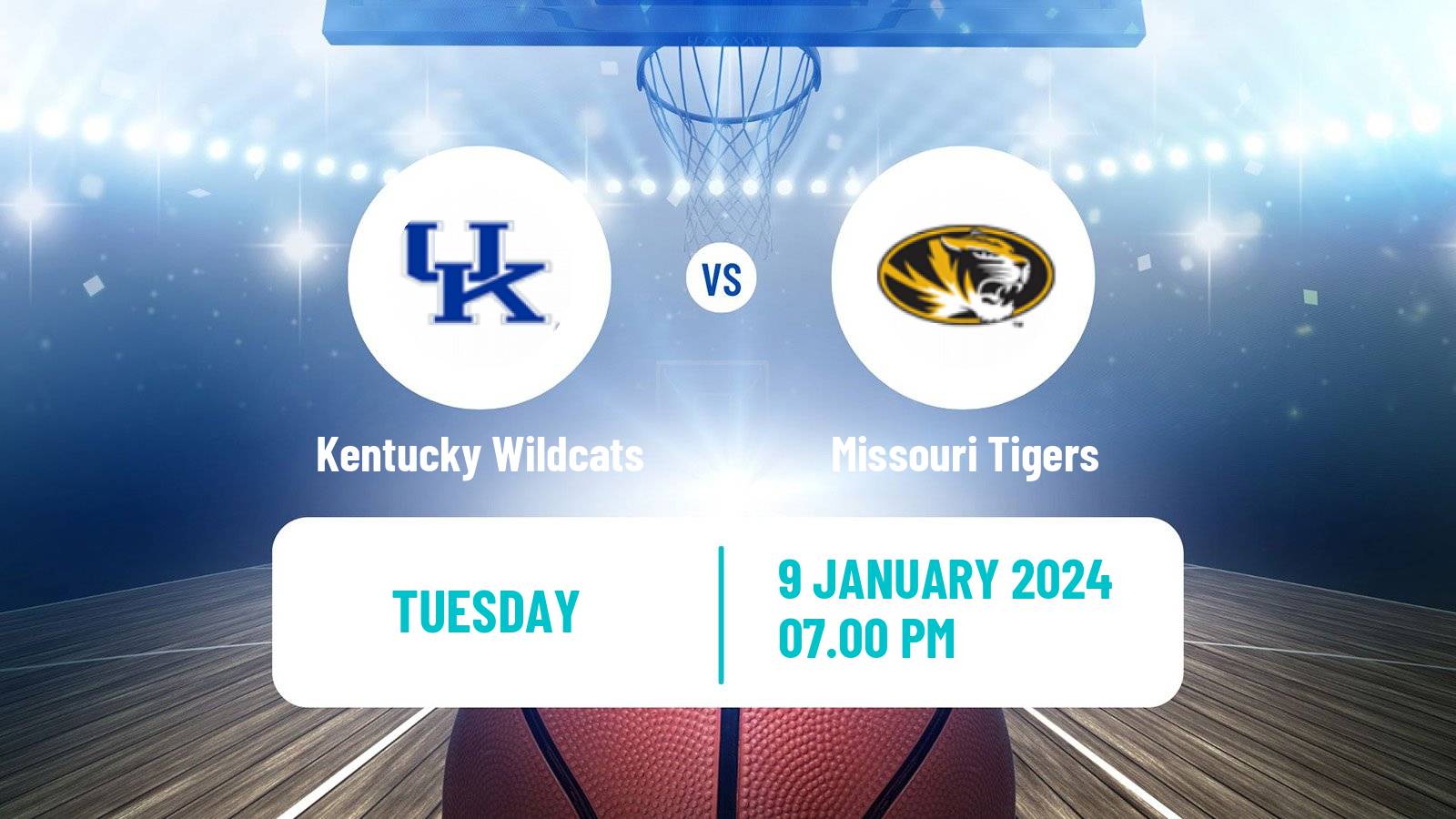 Basketball NCAA College Basketball Kentucky Wildcats - Missouri Tigers