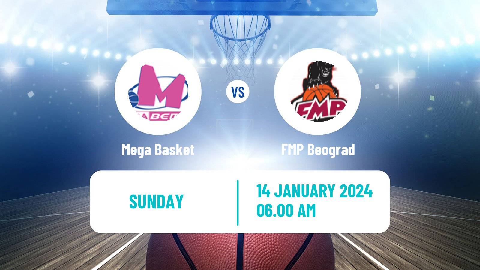 Basketball Adriatic League Mega Basket - FMP Beograd