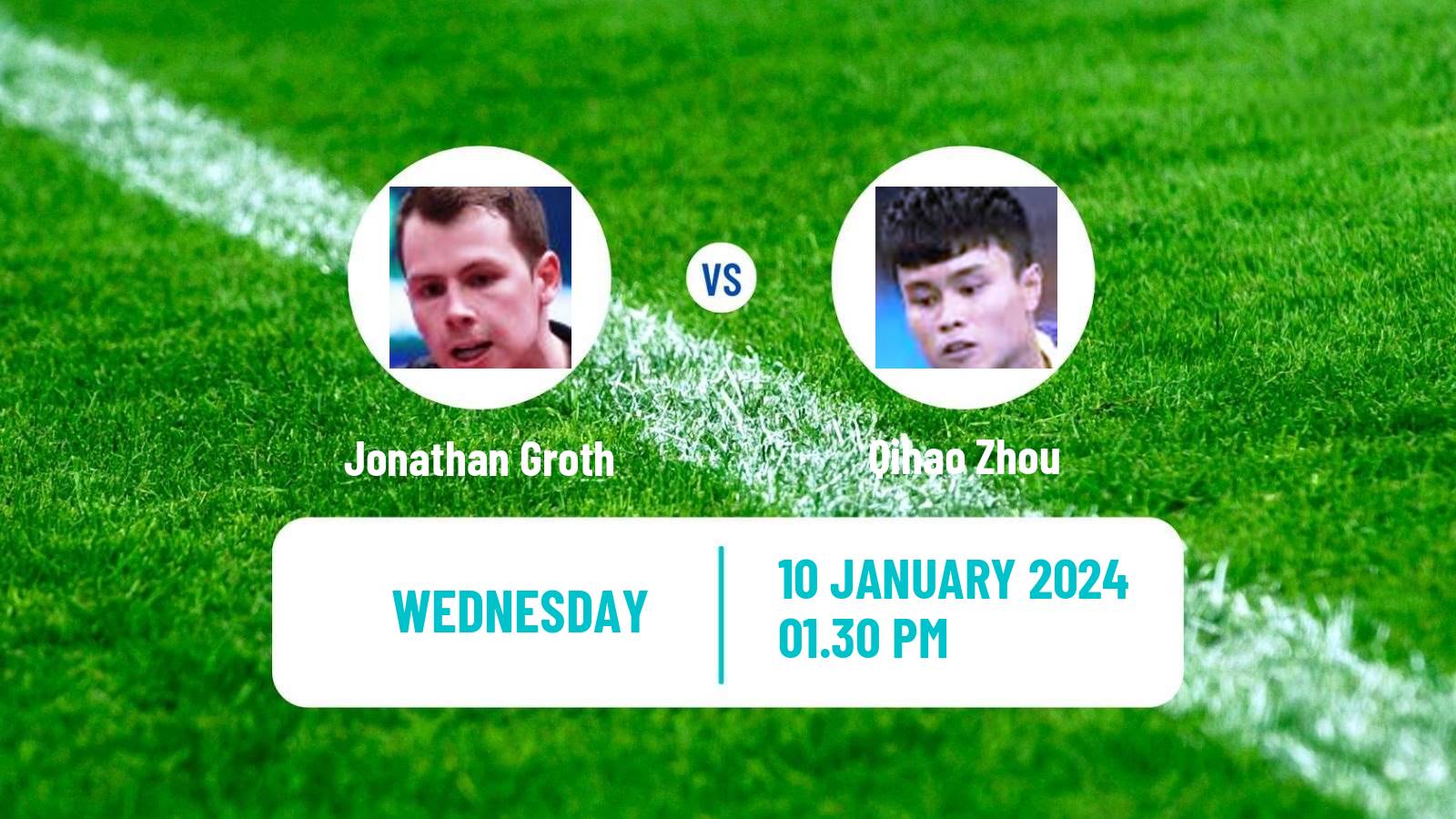 Table tennis Wtt Star Contender Doha Men Jonathan Groth - Qihao Zhou