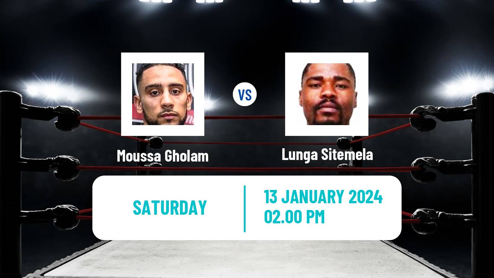 Boxing Super Featherweight Others Matches Men Moussa Gholam - Lunga Sitemela