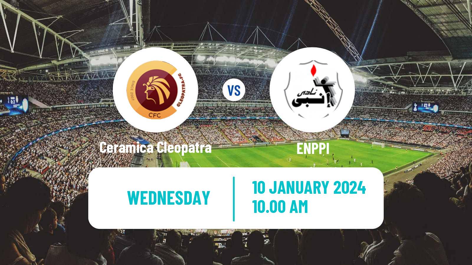 Soccer Egyptian League Cup Ceramica Cleopatra - ENPPI