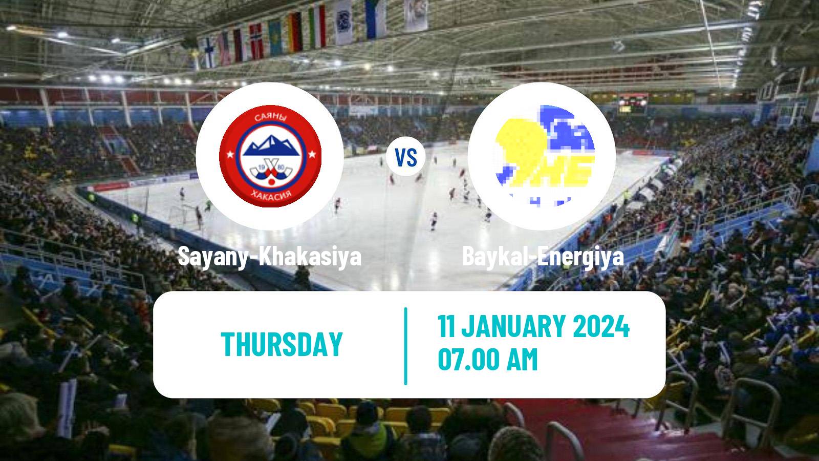 Bandy Russian Super League Bandy Sayany-Khakasiya - Baykal-Energiya