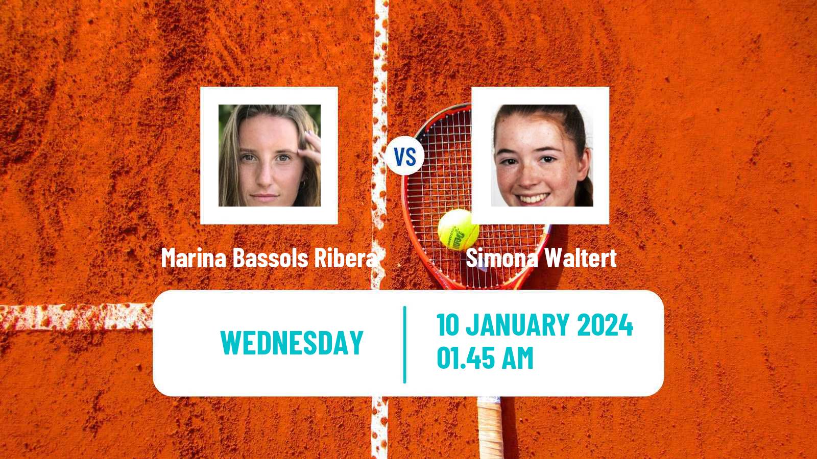 Tennis WTA Australian Open Marina Bassols Ribera - Simona Waltert