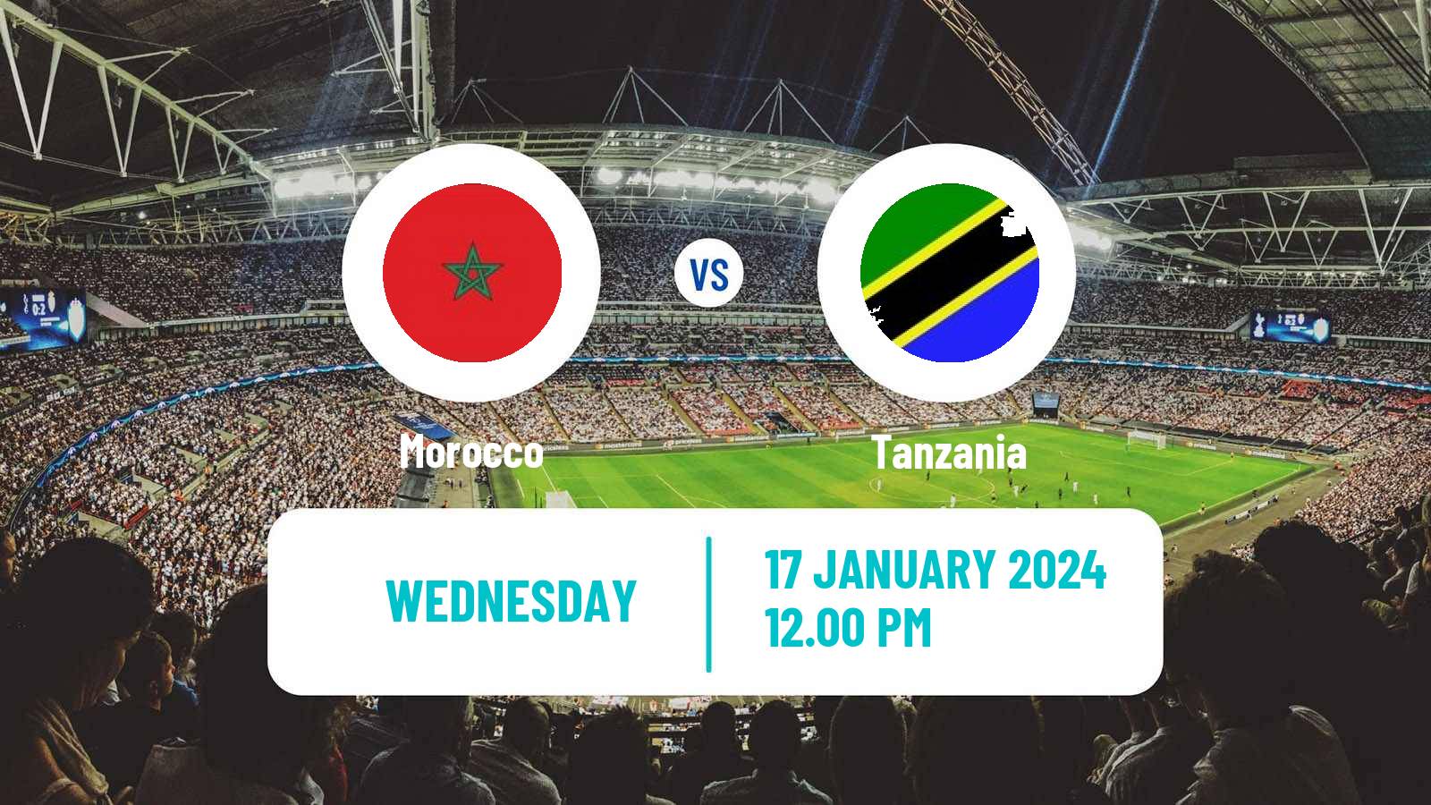 Soccer Africa Cup of Nations Morocco - Tanzania