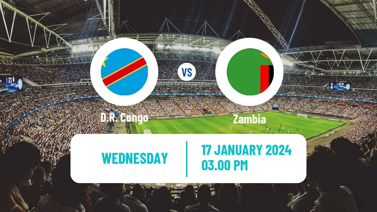 Soccer Africa Cup of Nations D.R. Congo - Zambia