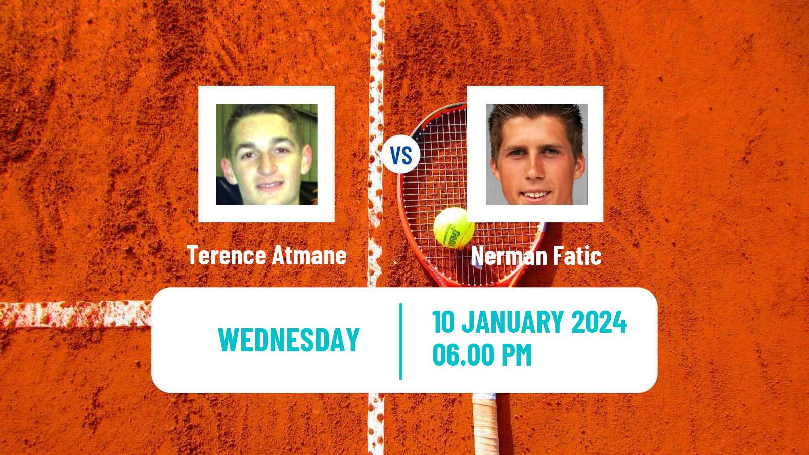 Tennis ATP Australian Open Terence Atmane - Nerman Fatic