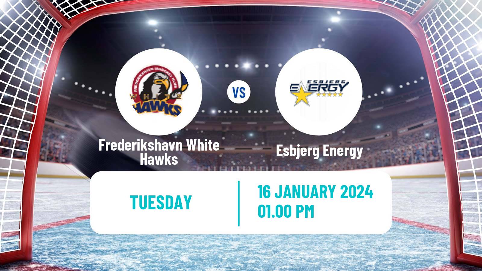Hockey Danish Ishockey Ligaen Frederikshavn White Hawks - Esbjerg Energy