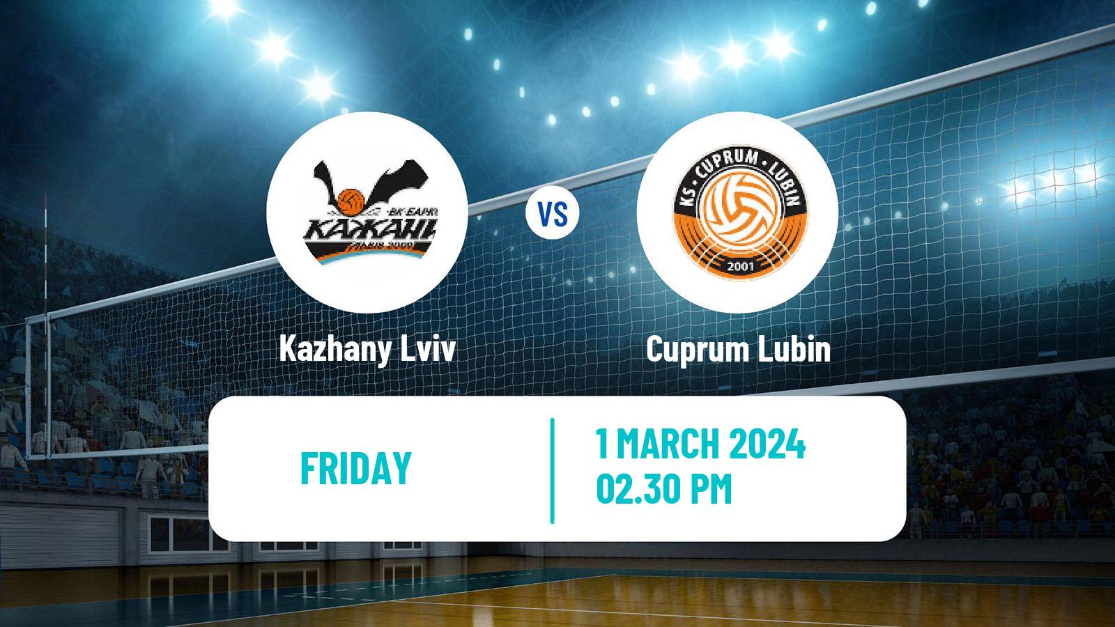 Volleyball Polish PlusLiga Kazhany Lviv - Cuprum Lubin