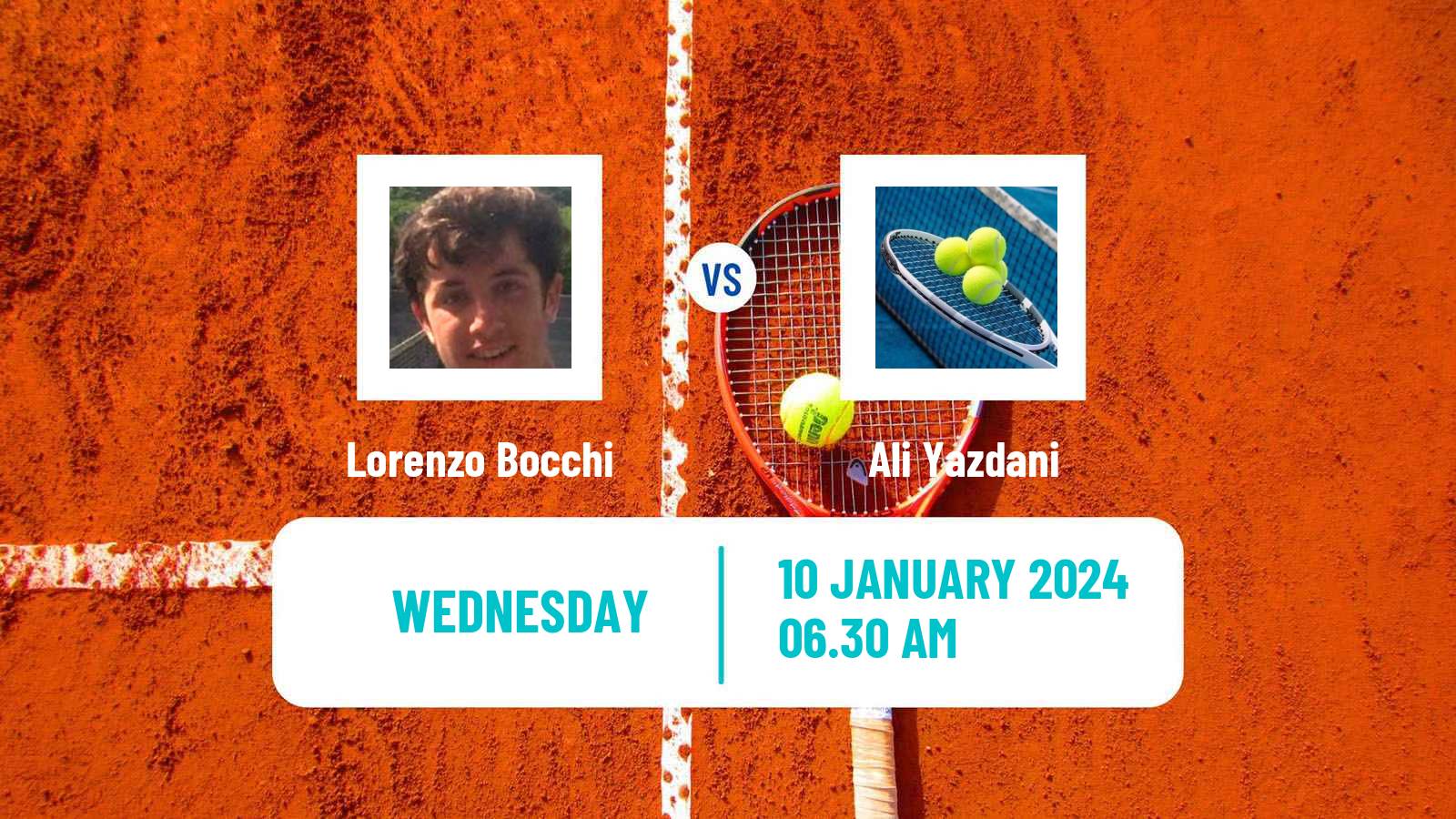 Tennis ITF M15 Kish Island 2 Men Lorenzo Bocchi - Ali Yazdani