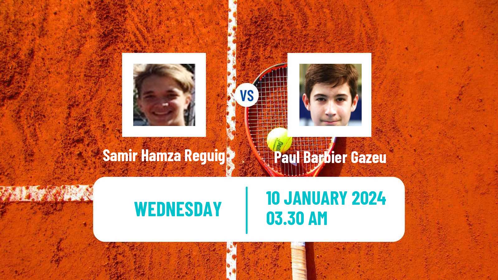 Tennis ITF M15 Monastir 2 Men Samir Hamza Reguig - Paul Barbier Gazeu