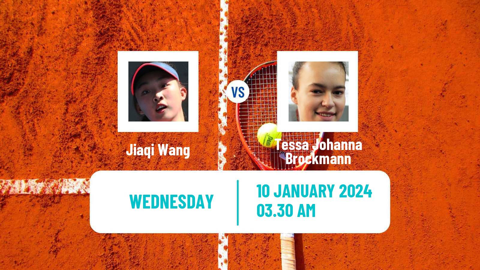 Tennis ITF W15 Monastir 2 Women Jiaqi Wang - Tessa Johanna Brockmann