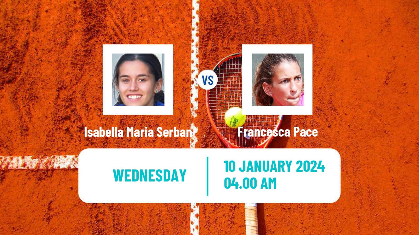 Tennis ITF W15 Monastir 2 Women Isabella Maria Serban - Francesca Pace