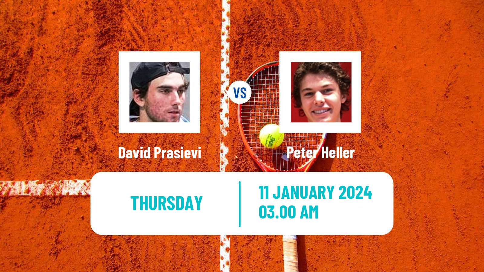 Tennis ITF M15 Antalya Men David Prasievi - Peter Heller