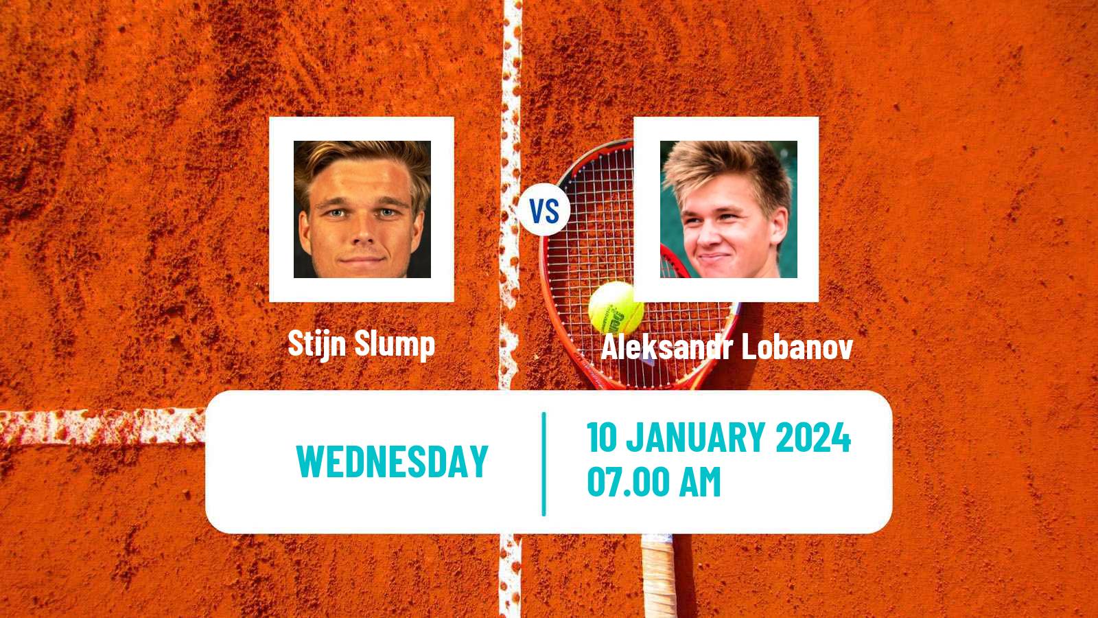 Tennis ITF M15 Monastir 2 Men Stijn Slump - Aleksandr Lobanov