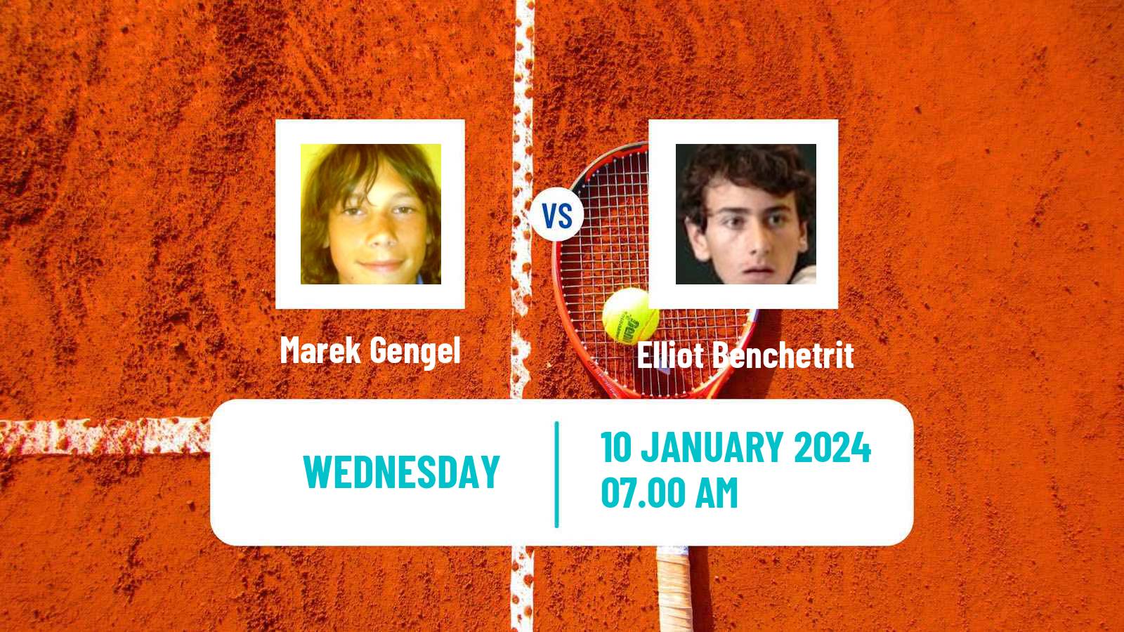 Tennis ITF M15 Doha Men 2024 Marek Gengel - Elliot Benchetrit