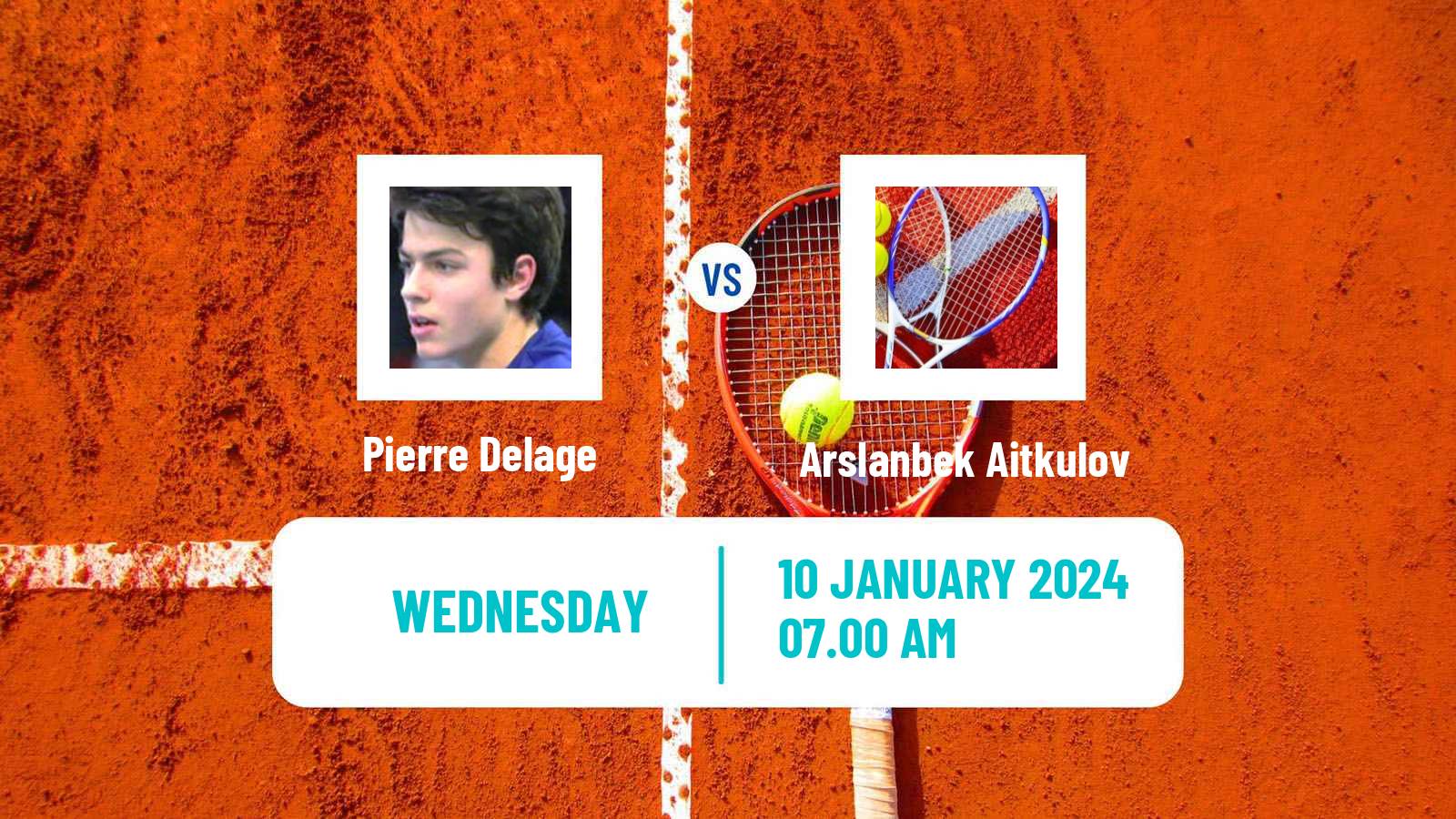 Tennis ITF M15 Doha Men 2024 Pierre Delage - Arslanbek Aitkulov