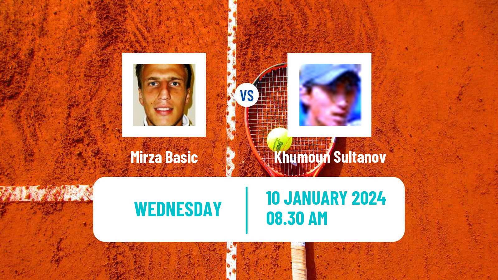 Tennis ITF M15 Doha Men 2024 Mirza Basic - Khumoun Sultanov