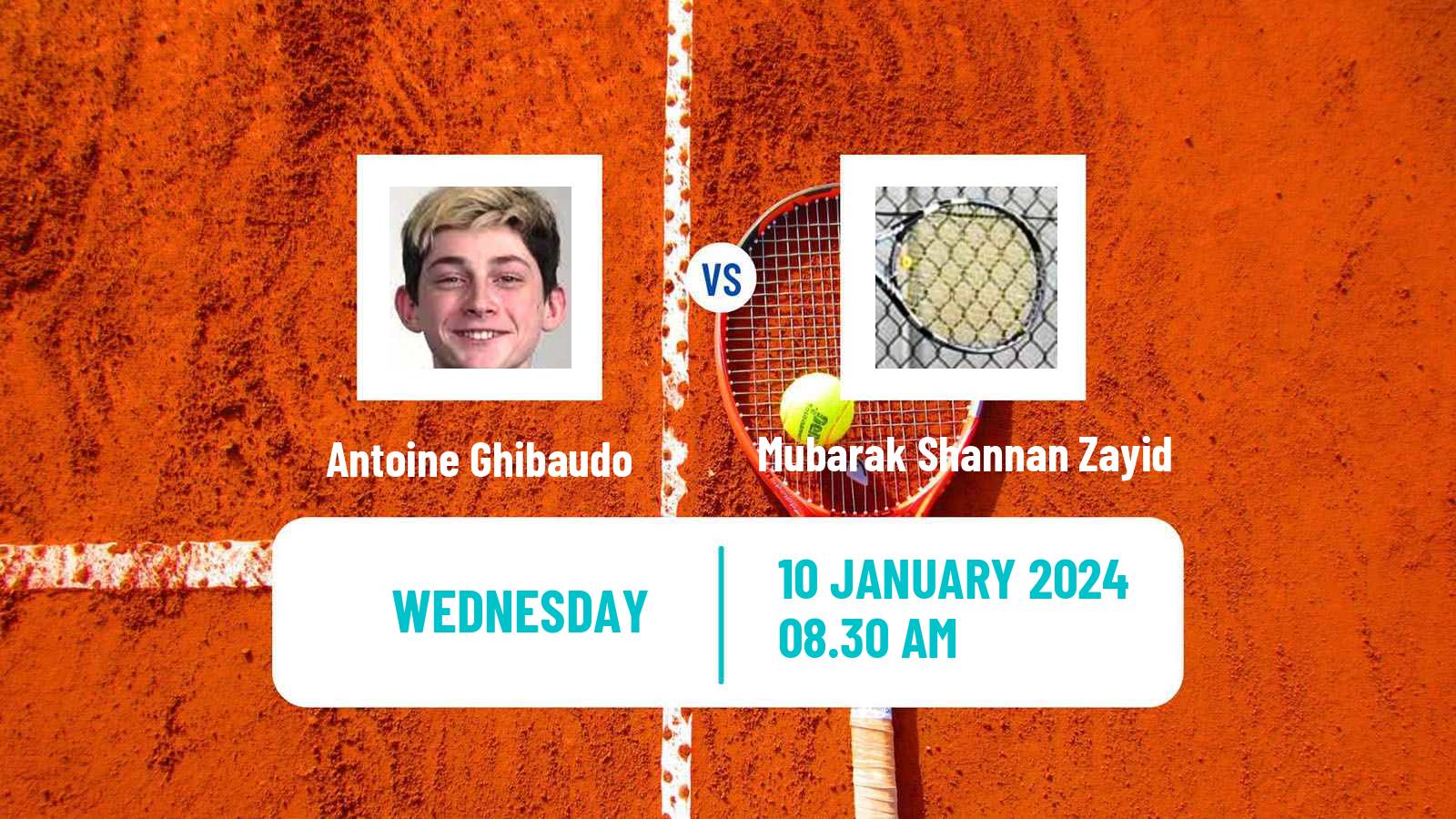 Tennis ITF M15 Doha Men 2024 Antoine Ghibaudo - Mubarak Shannan Zayid