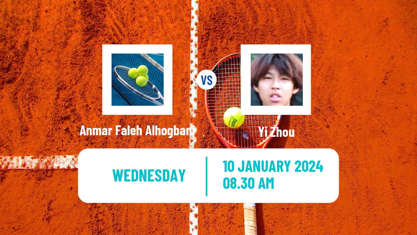 Tennis ITF M15 Doha Men 2024 Anmar Faleh Alhogbani - Yi Zhou