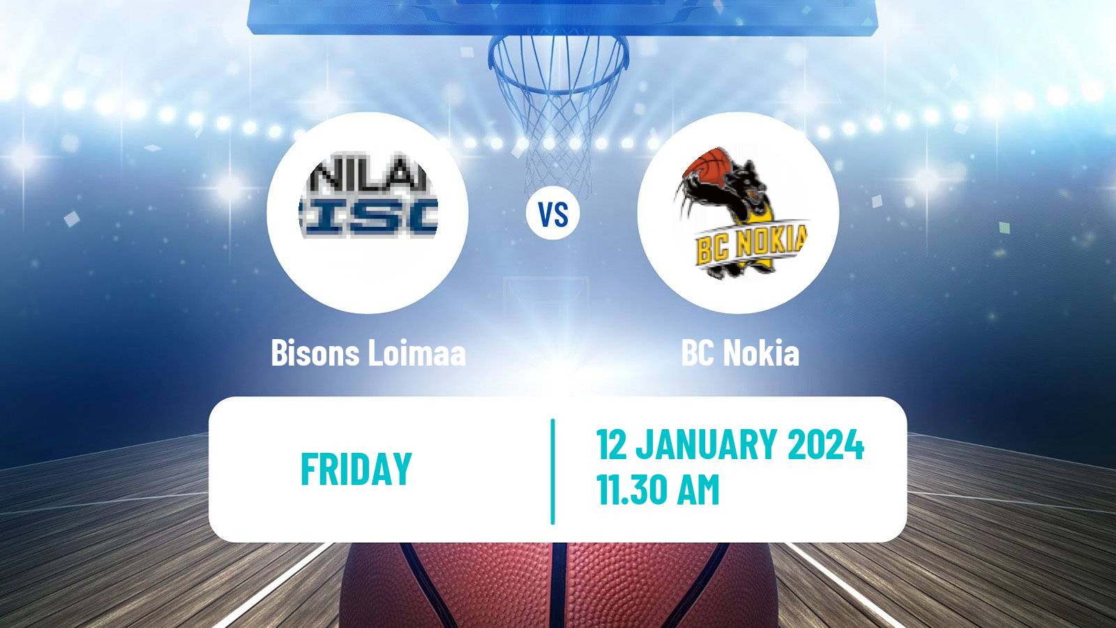Basketball Finnish Korisliiga Bisons Loimaa - BC Nokia