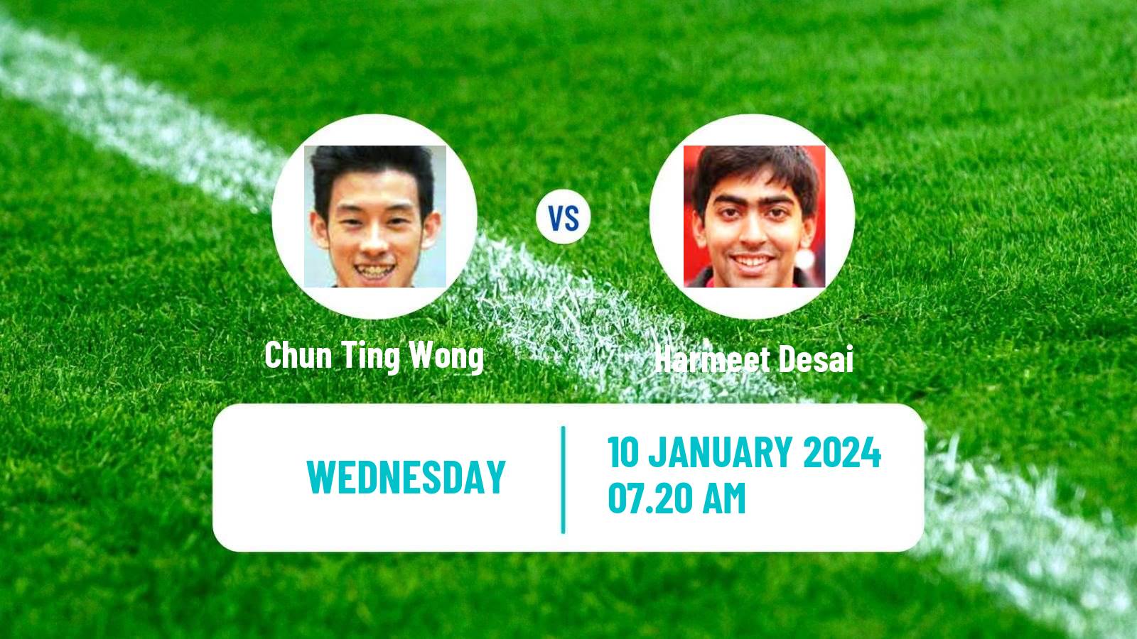 Table tennis Wtt Star Contender Doha Men Chun Ting Wong - Harmeet Desai