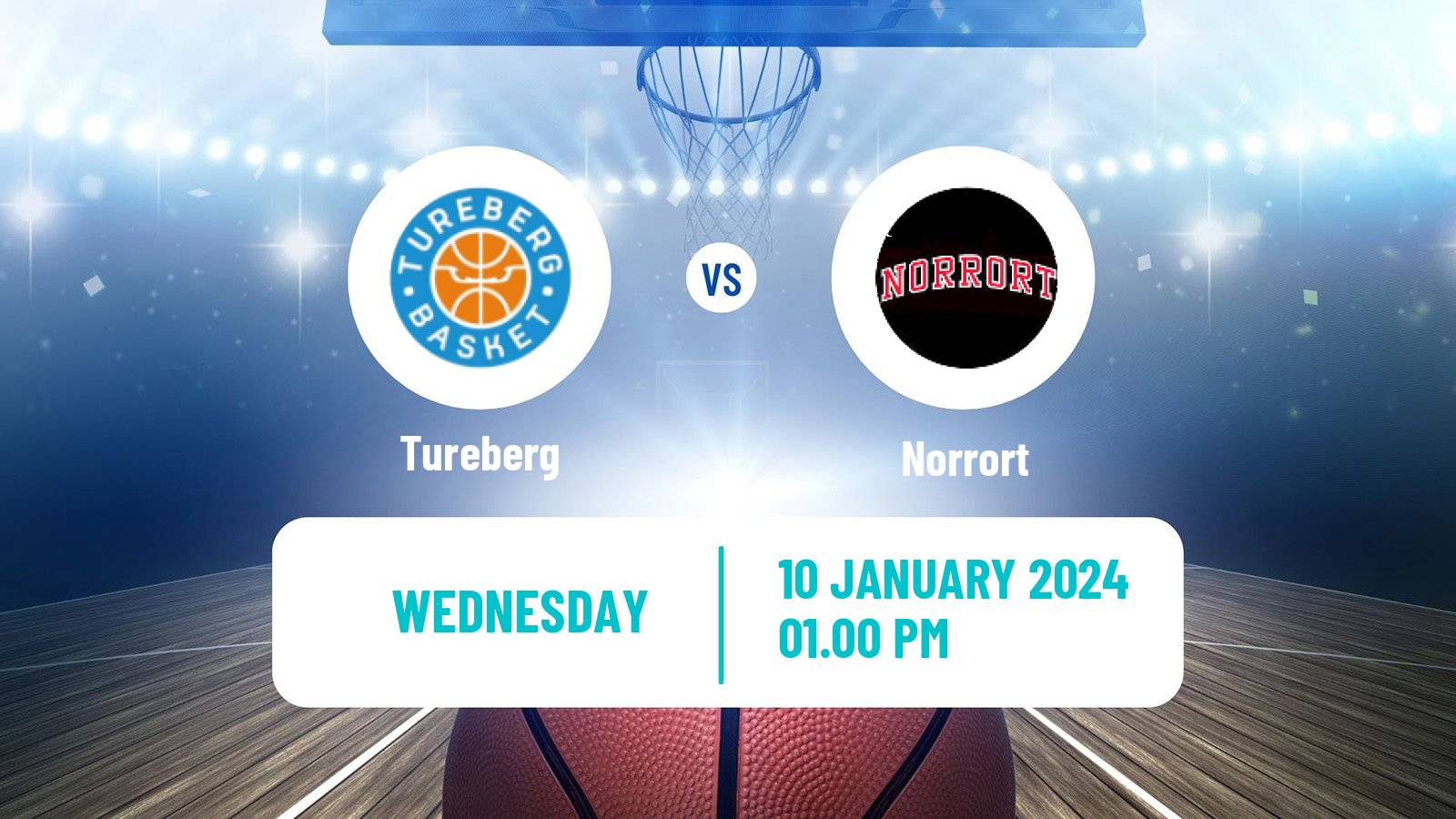 Basketball Swedish Superettan Basketball Tureberg - Norrort