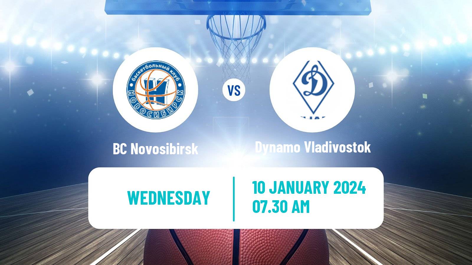 Basketball Russian Super League Basketball BC Novosibirsk - Dynamo Vladivostok