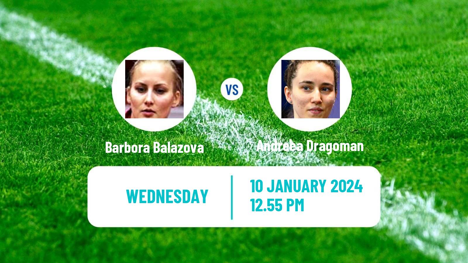Table tennis Wtt Star Contender Doha Women Barbora Balazova - Andreea Dragoman
