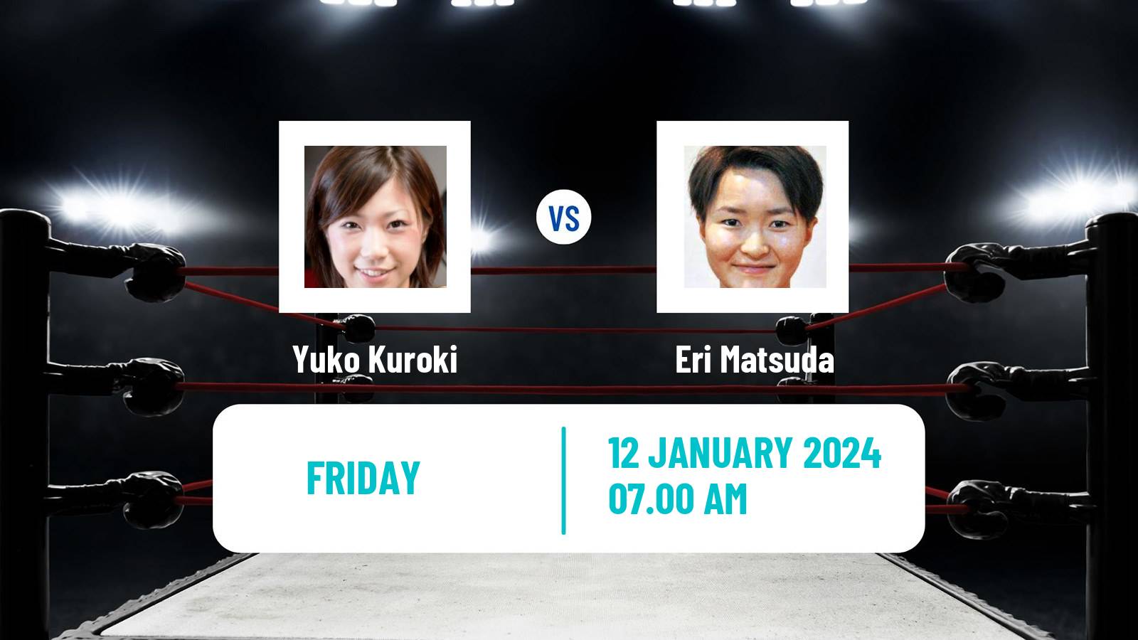 Boxing Atomweight WBA WBO Titles Women Yuko Kuroki - Eri Matsuda