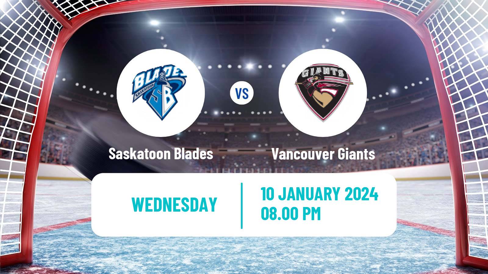 Hockey WHL Saskatoon Blades - Vancouver Giants